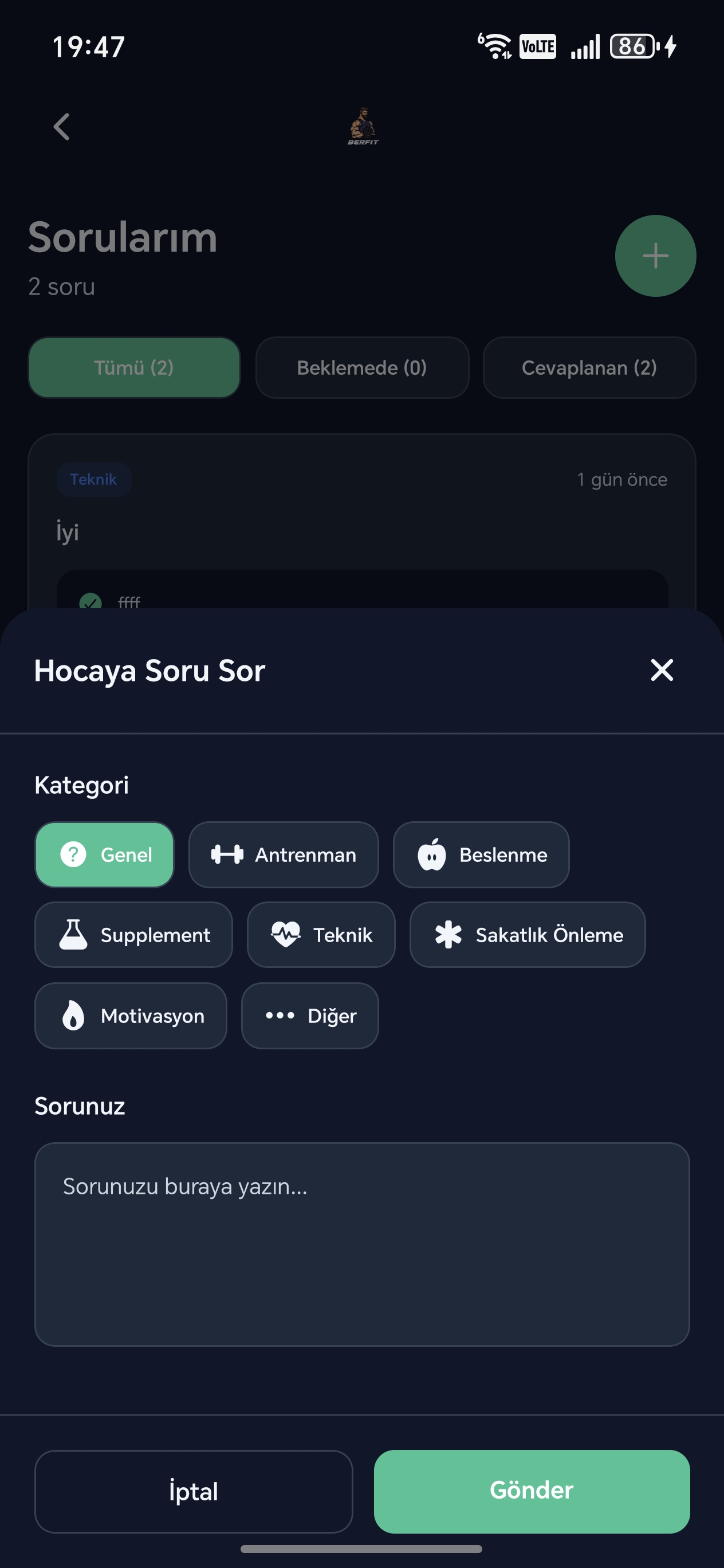 Soru-Cevap - 1